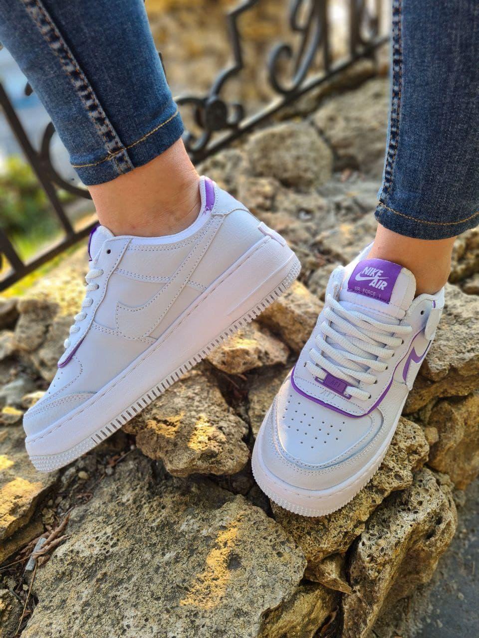 Nike Air Force 1 SHADOW White Violet