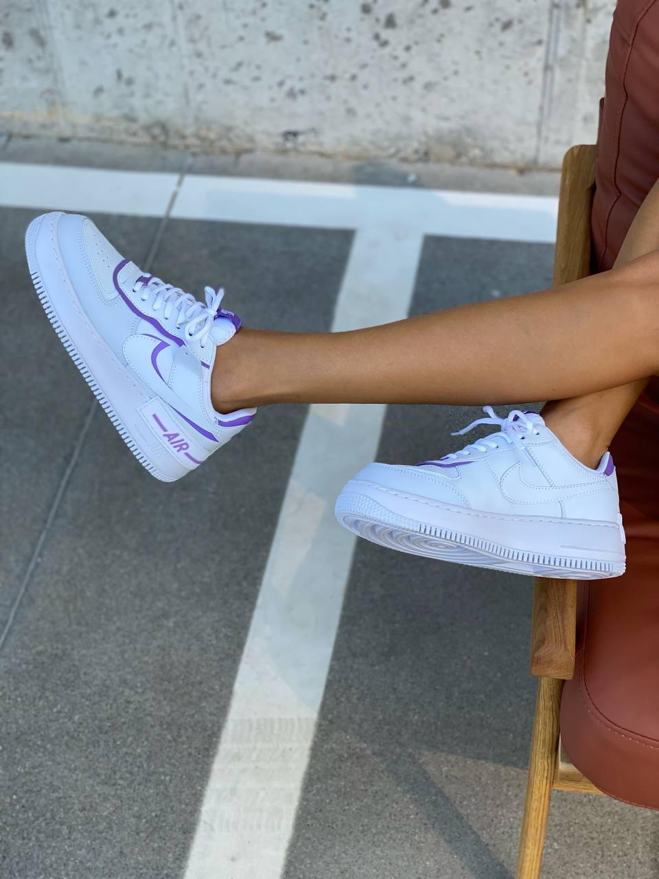 Nike Air Force 1 SHADOW White Violet
