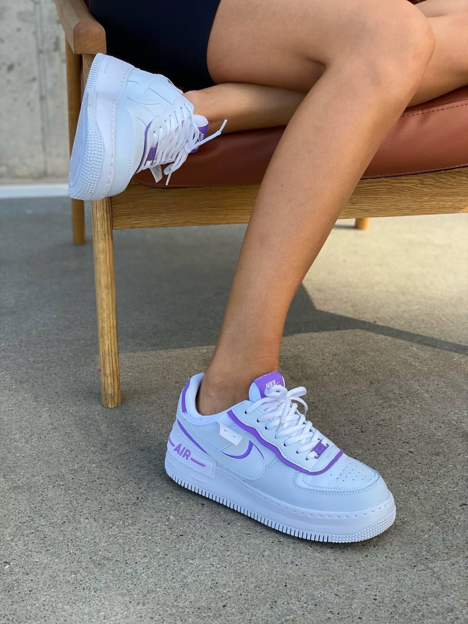 Nike Air Force 1 SHADOW White Violet