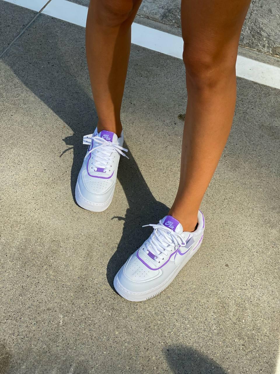Nike Air Force 1 SHADOW White Violet