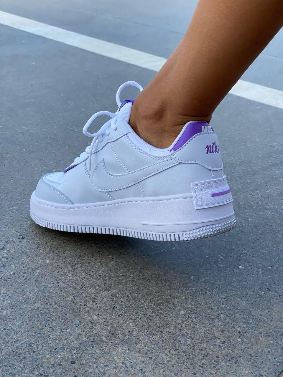Nike Air Force 1 SHADOW White Violet