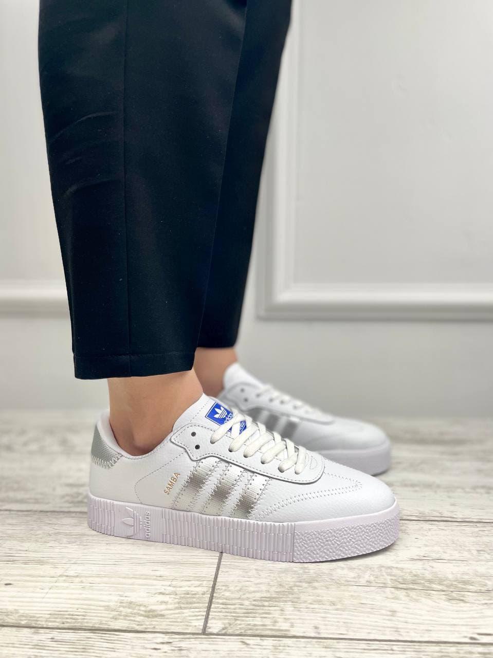 Adidas Samba White Silver