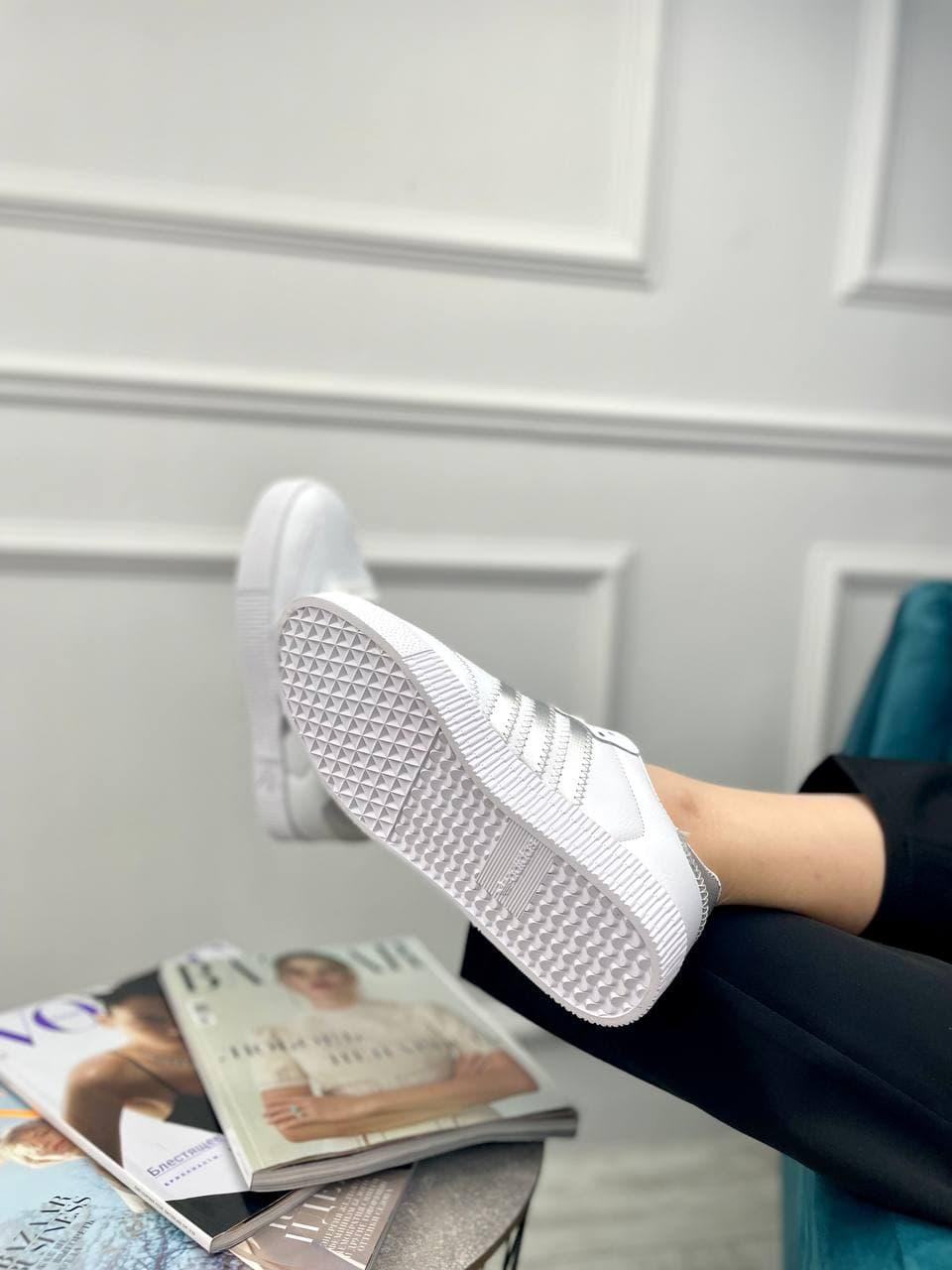 Adidas Samba White Silver
