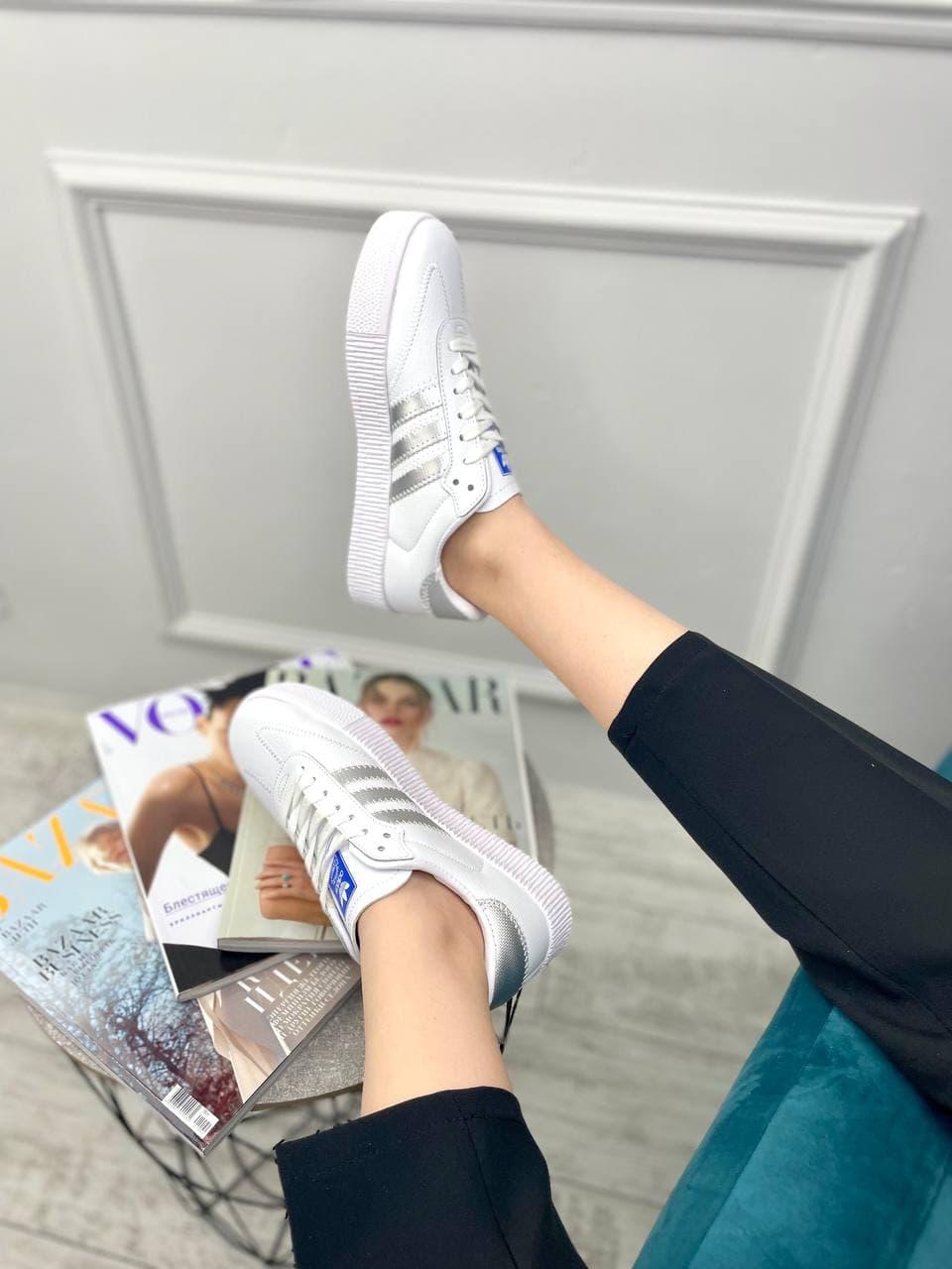 Adidas Samba White Silver