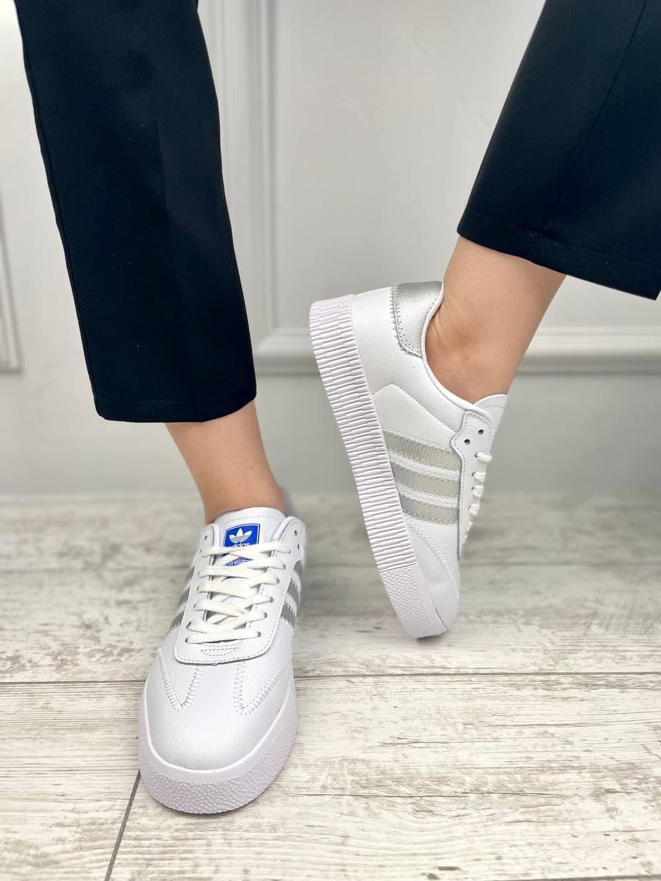 Adidas Samba White Silver