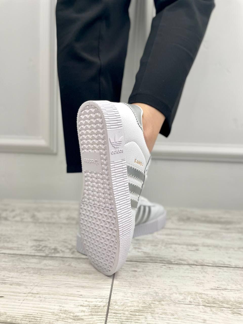 Adidas Samba White Silver