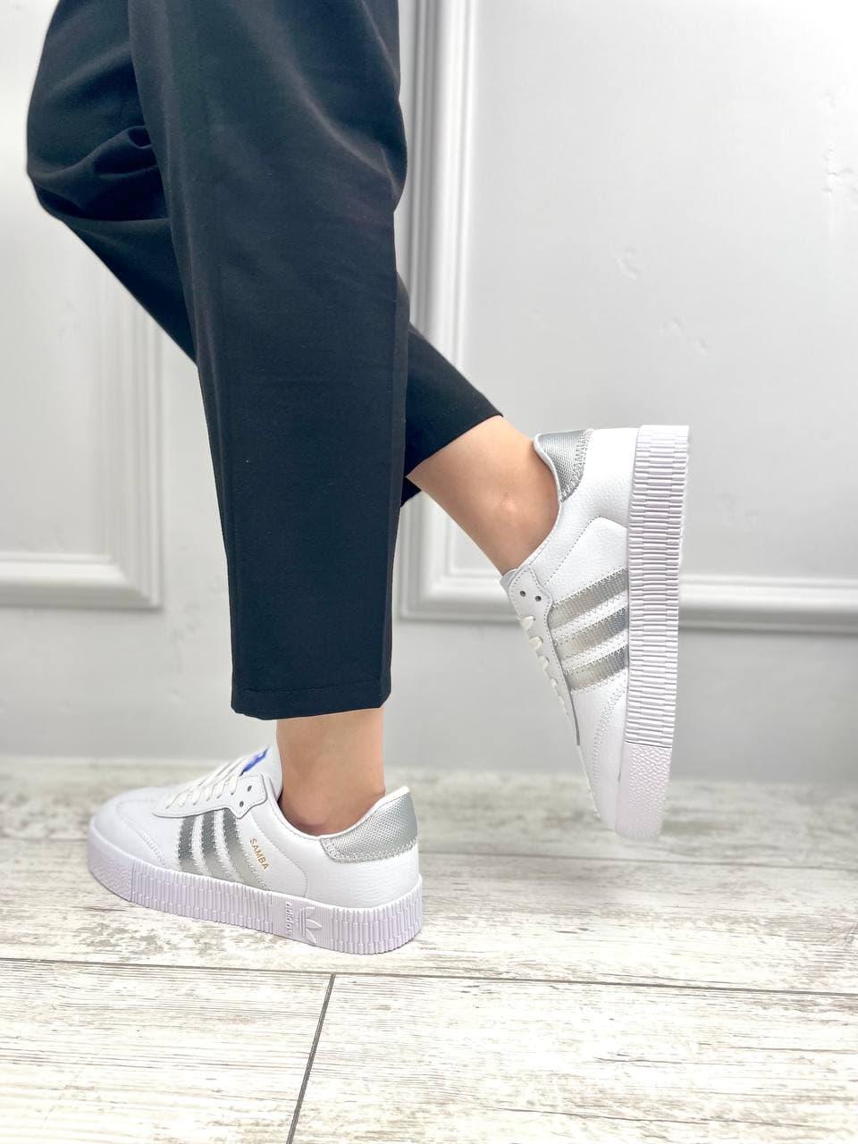 Adidas Samba White Silver