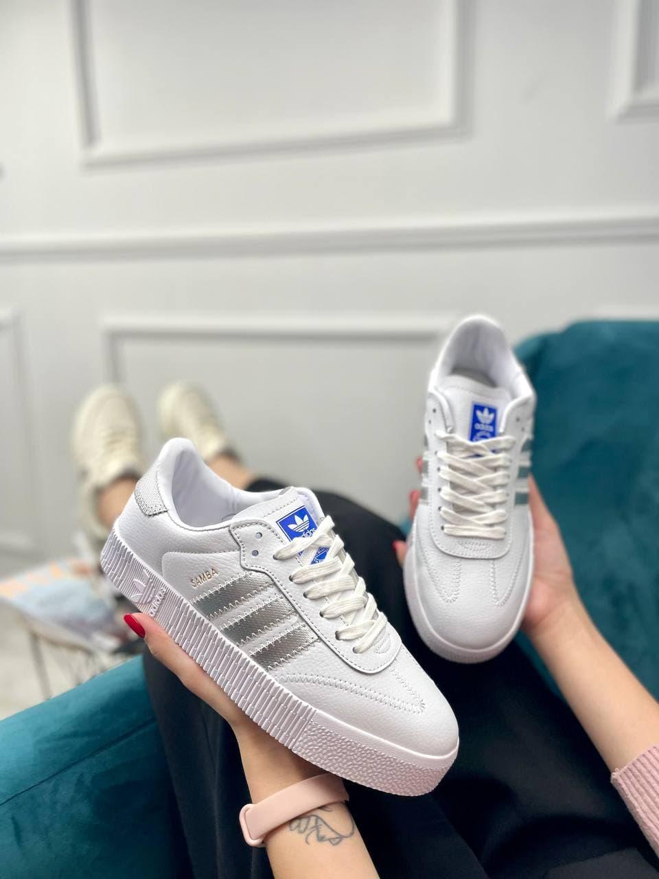 Adidas Samba White Silver