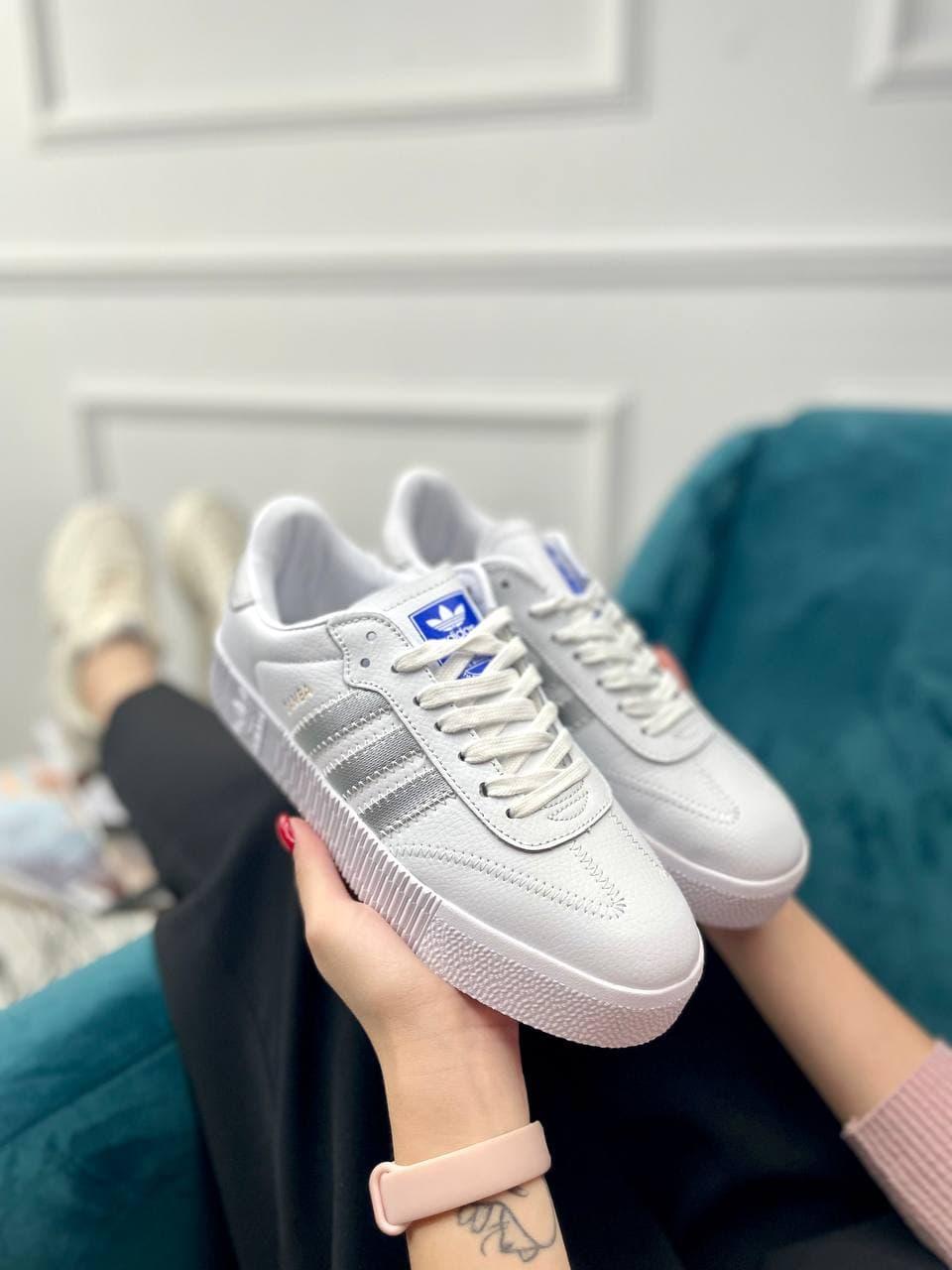 Adidas Samba White Silver