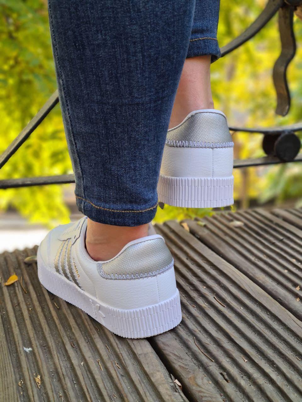 Adidas Samba White Silver