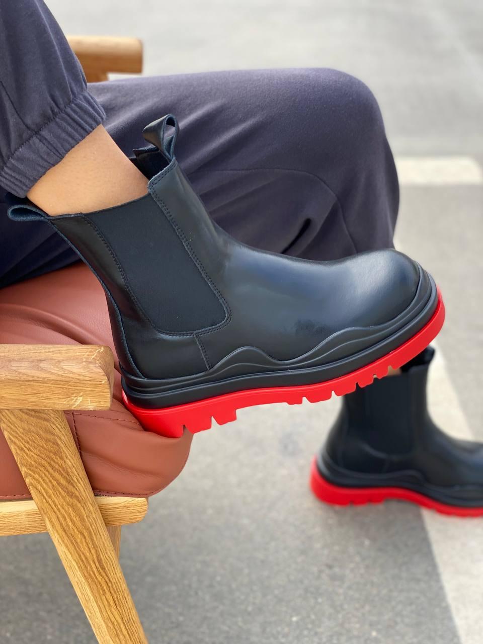 Bottega Veneta Black Red (No logo)