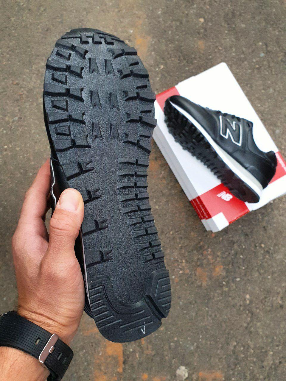 New Balance 574 Black Leather