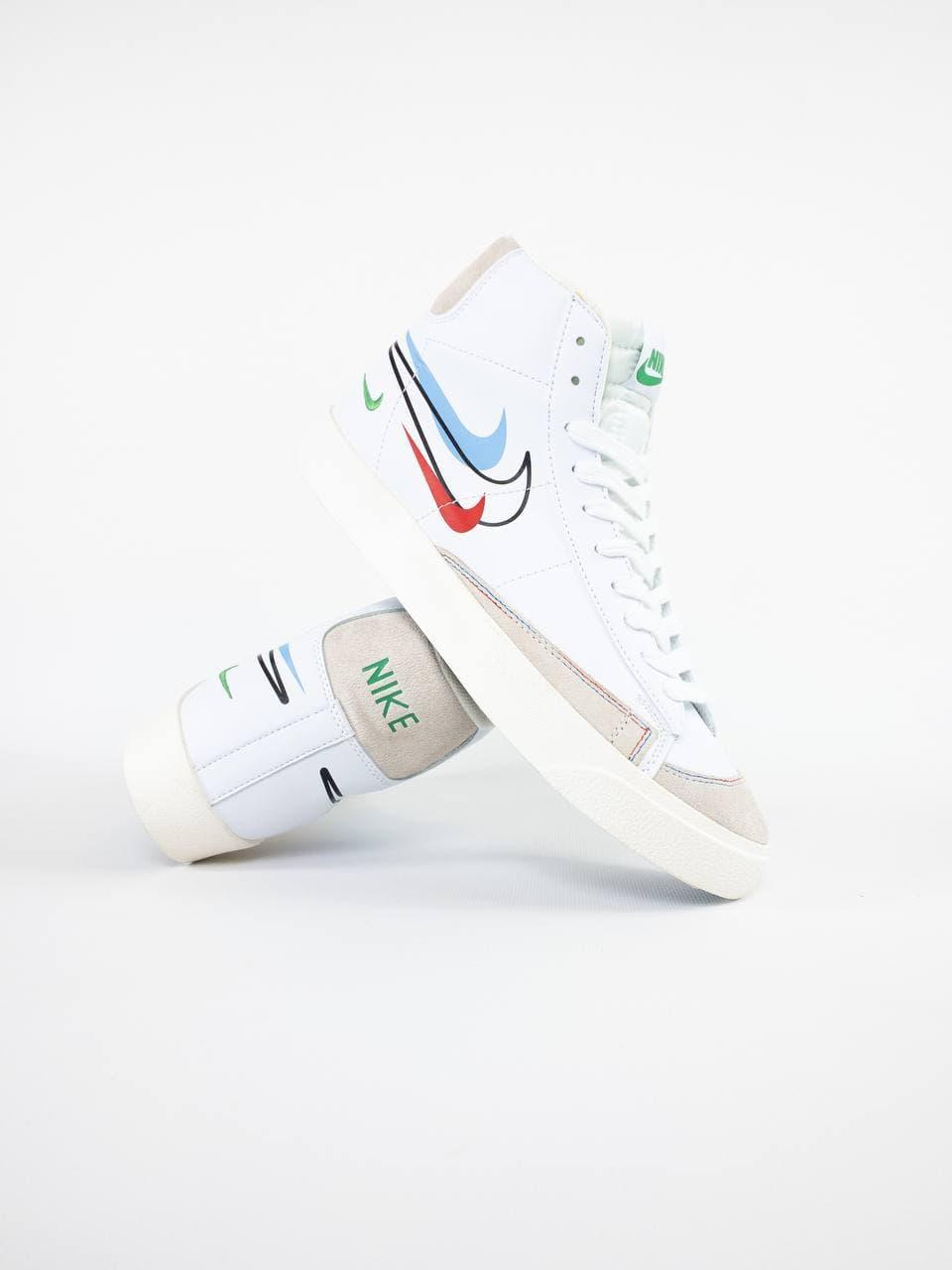 Nike Blazer Mid 77 Multi Swoosh White Team Blue