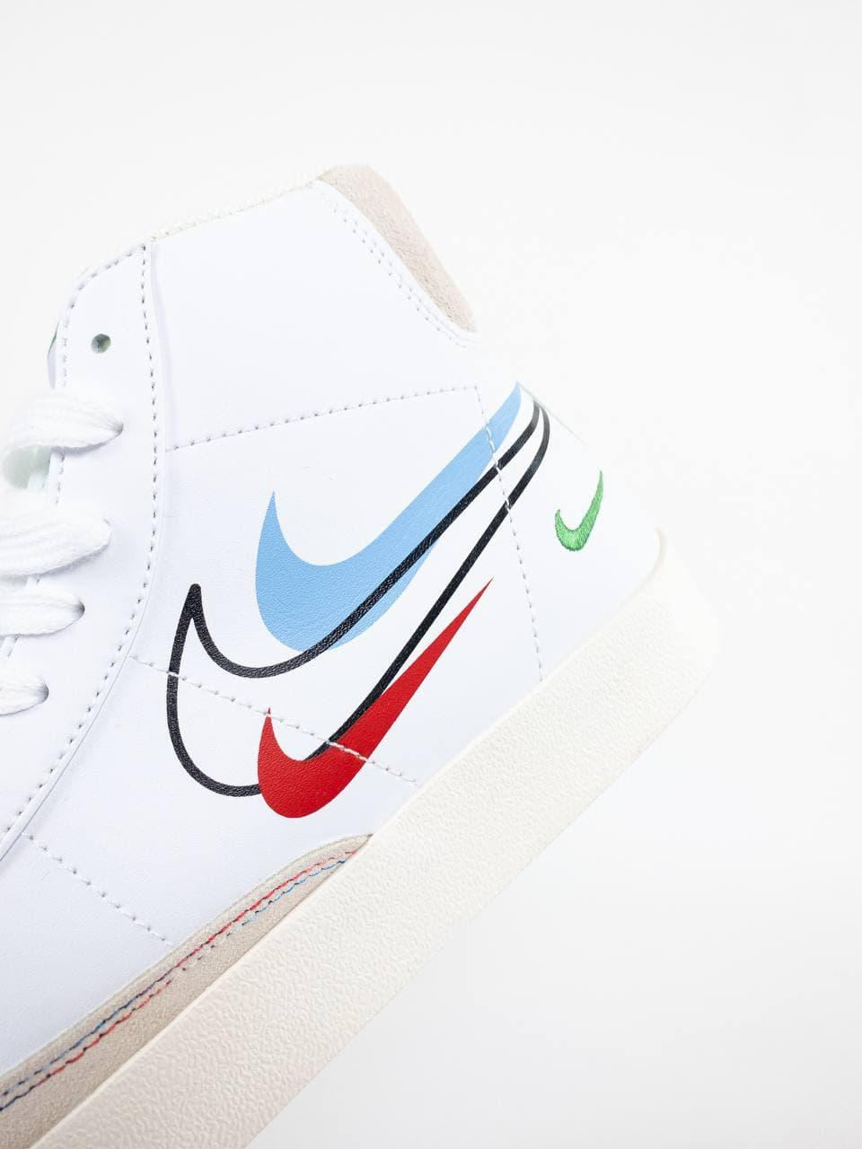 Nike Blazer Mid 77 Multi Swoosh White Team Blue