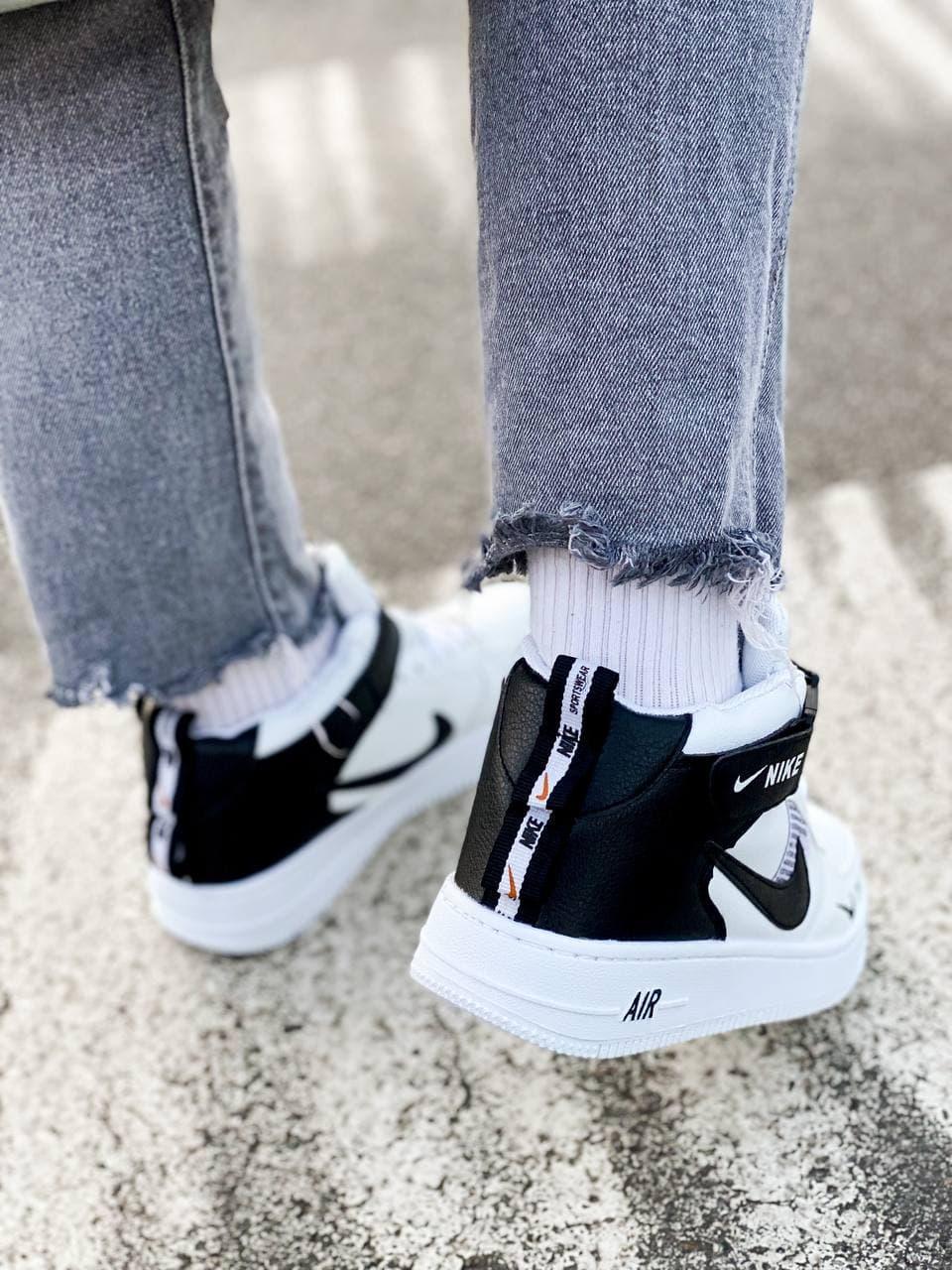 Nike Air Force High Black White