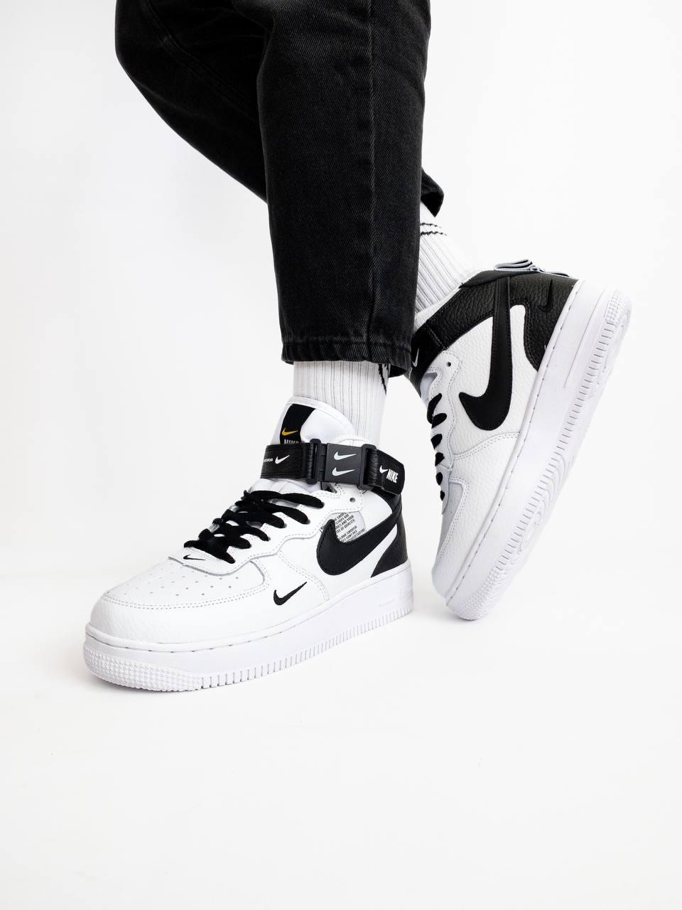 Nike Air Force High Black White