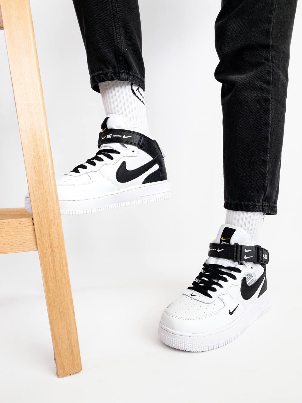 Nike Air Force High Black White