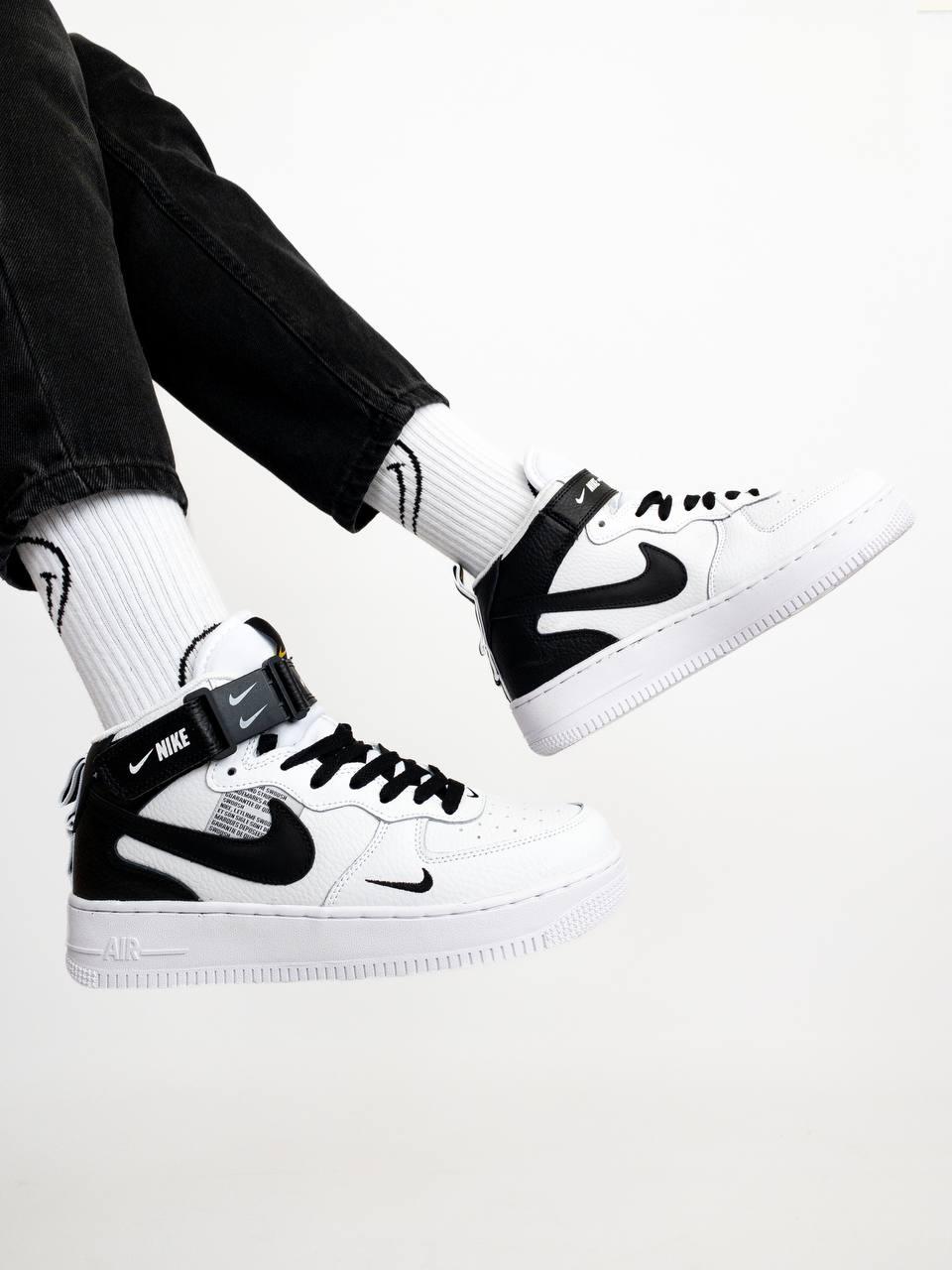 Nike Air Force High Black White