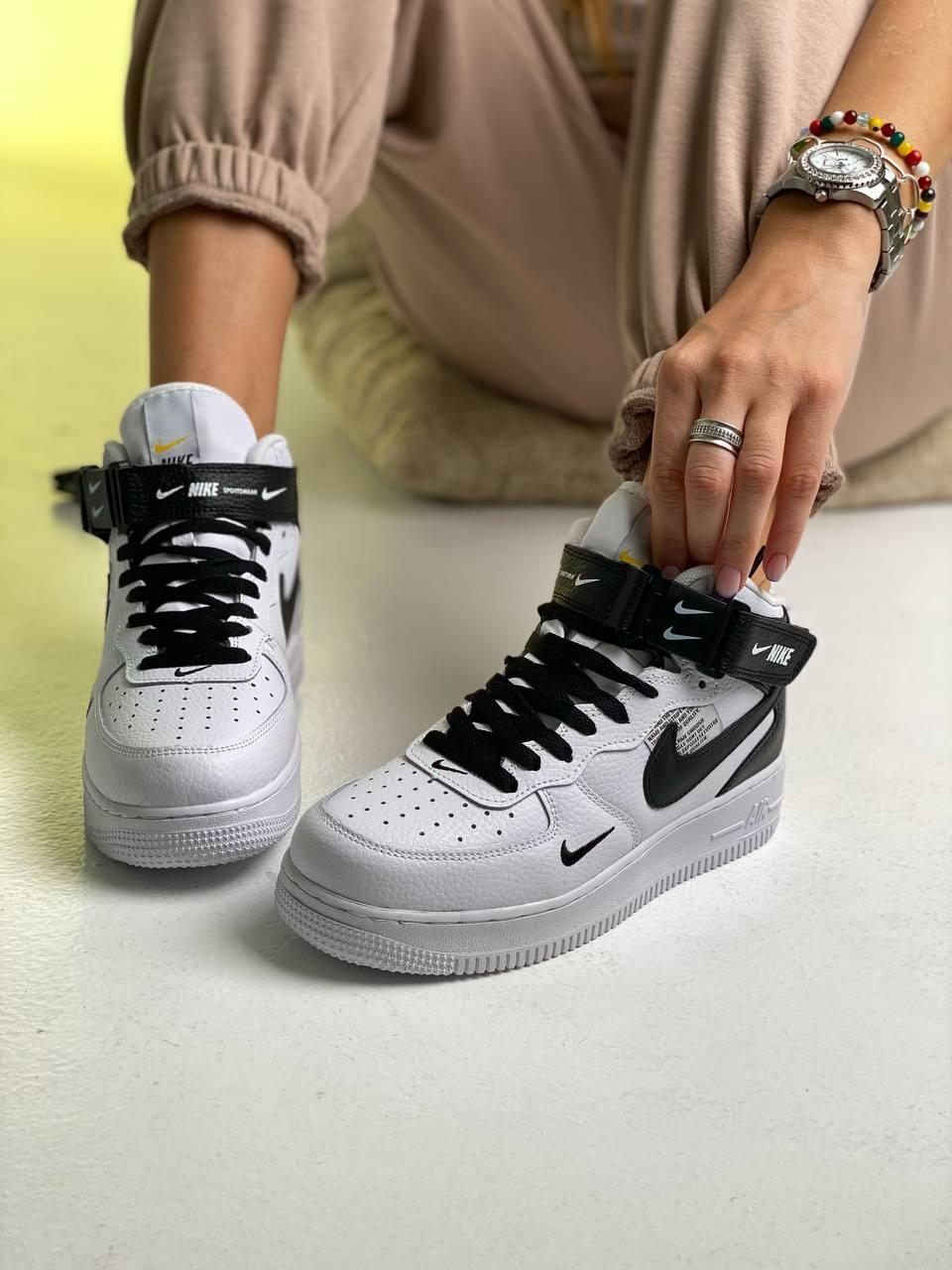 Nike Air Force High Black White