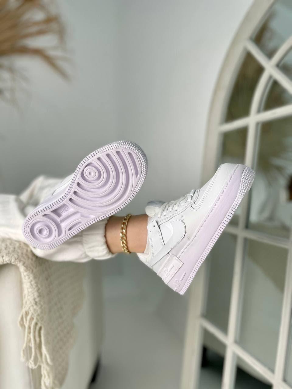 Nike Air Force 1 SHADOW White Light Violet