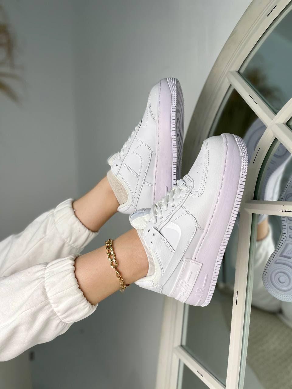 Nike Air Force 1 SHADOW White Light Violet