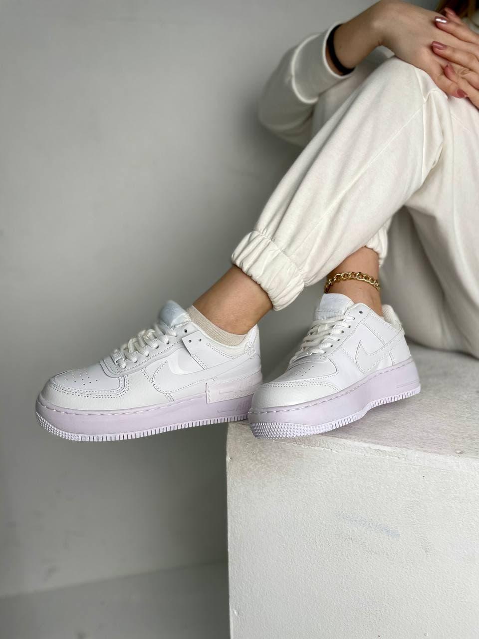 Nike Air Force 1 SHADOW White Light Violet