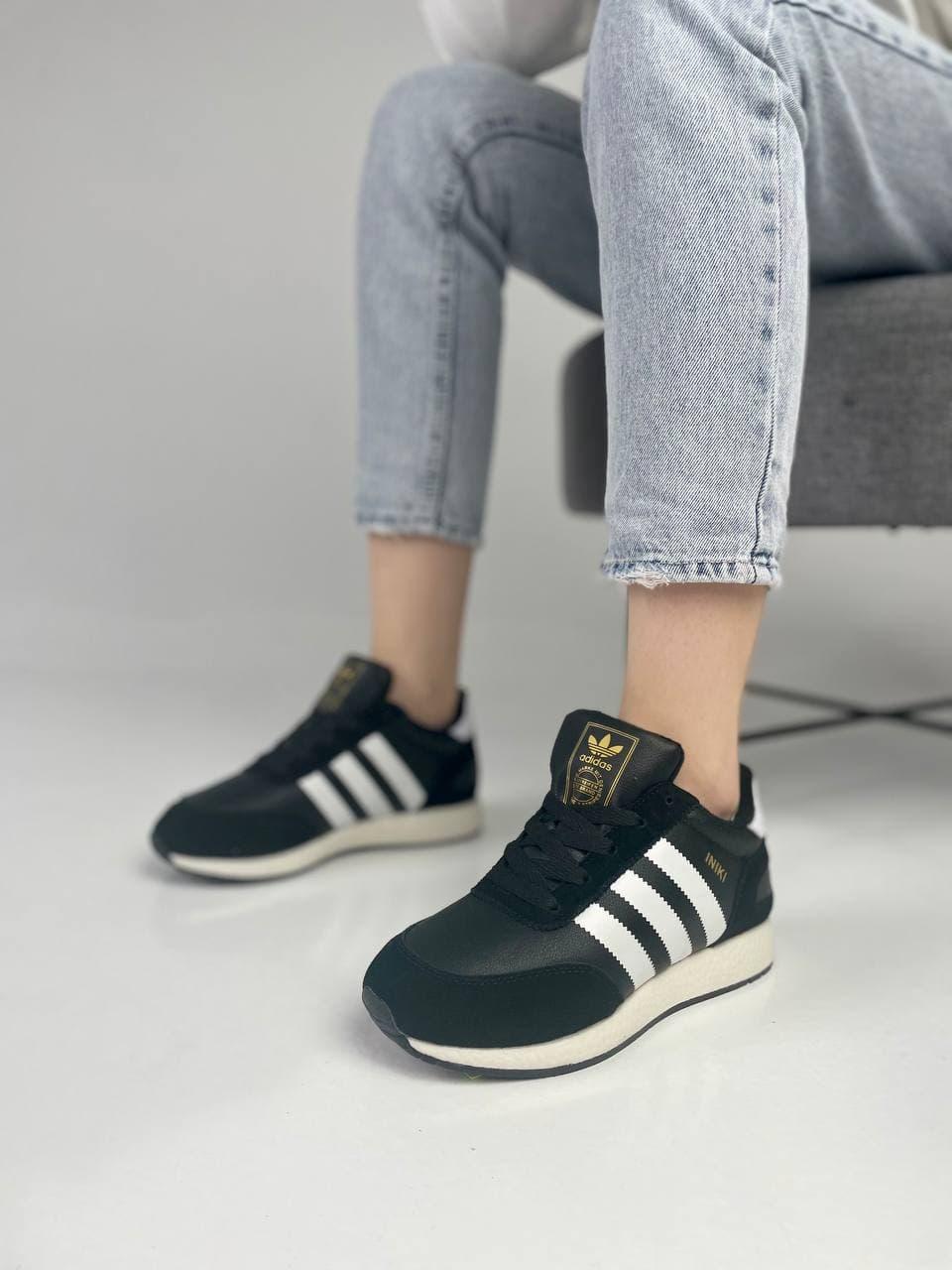 Adidas Iniki Black White