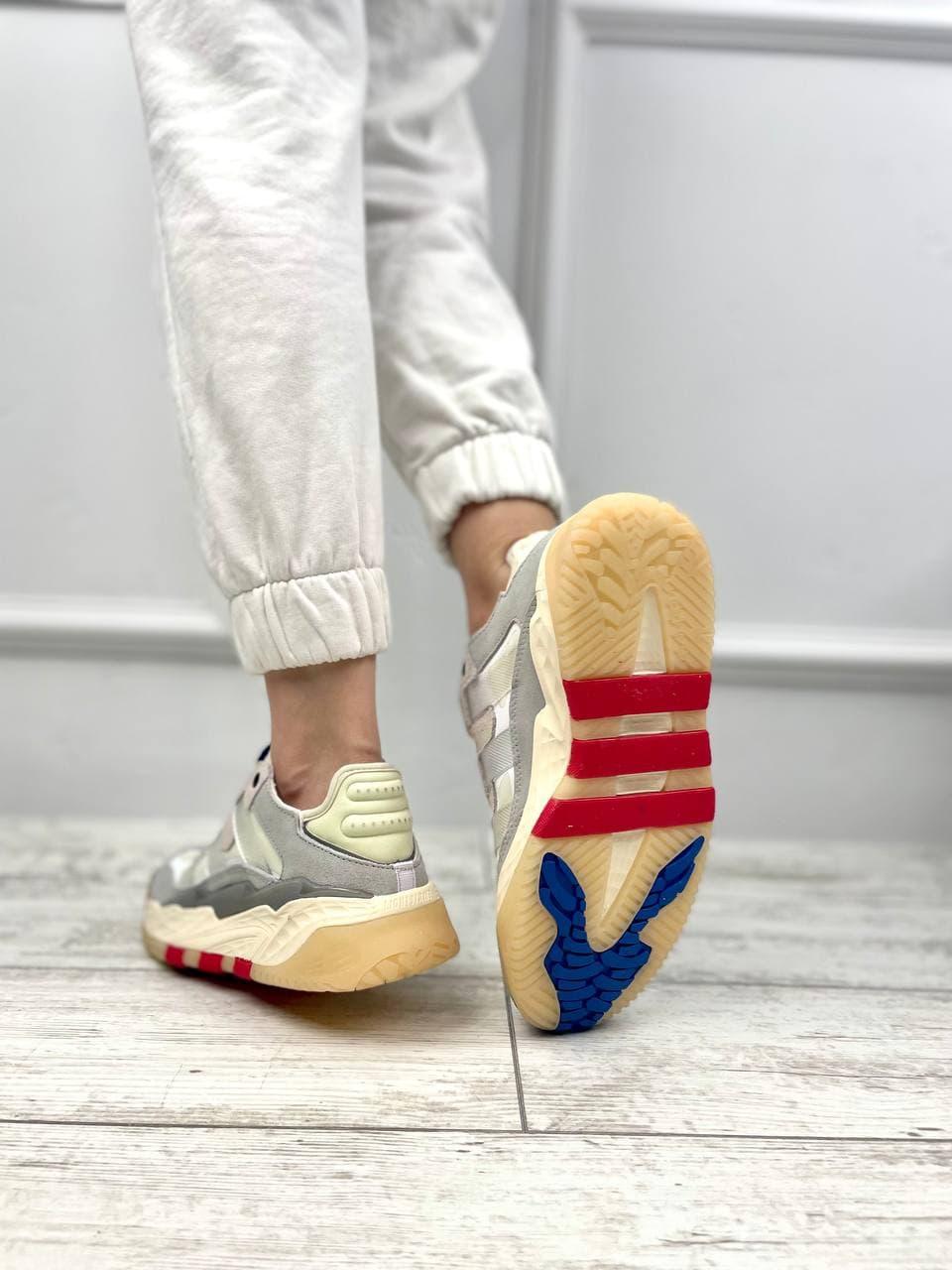 Adidas Nitebal Beige White Red