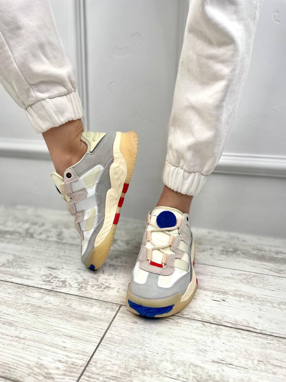 Adidas Nitebal Beige White Red