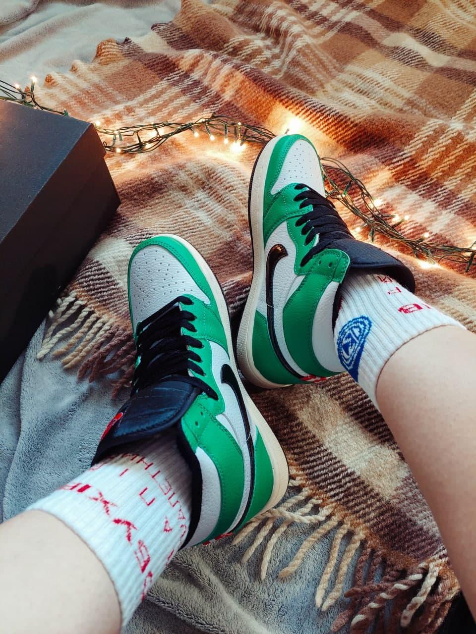 Nike Air Jordan 1 Retro High Black Green Orange