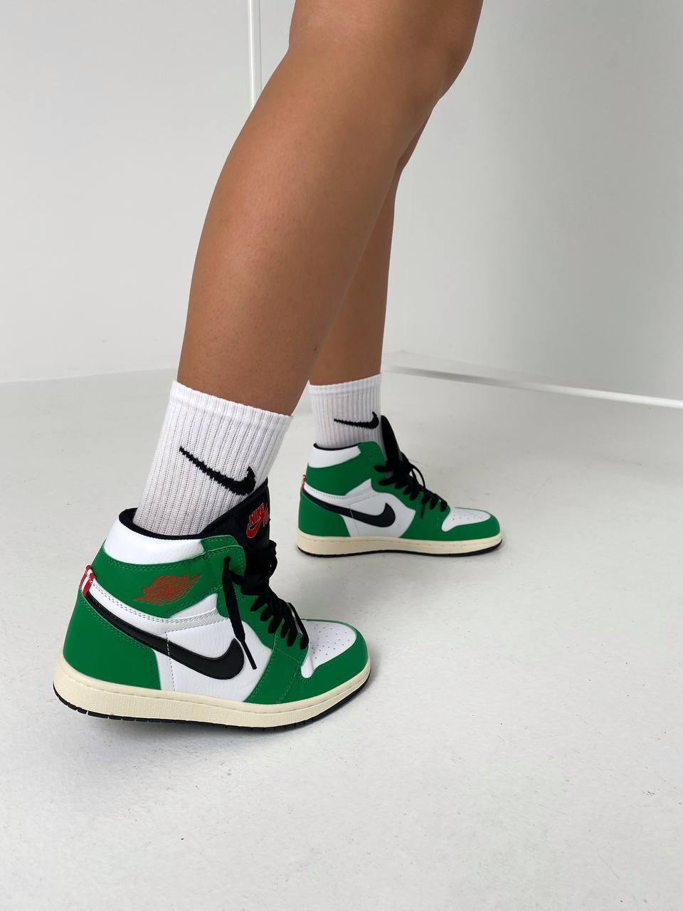 Nike Air Jordan 1 Retro High Black Green Orange