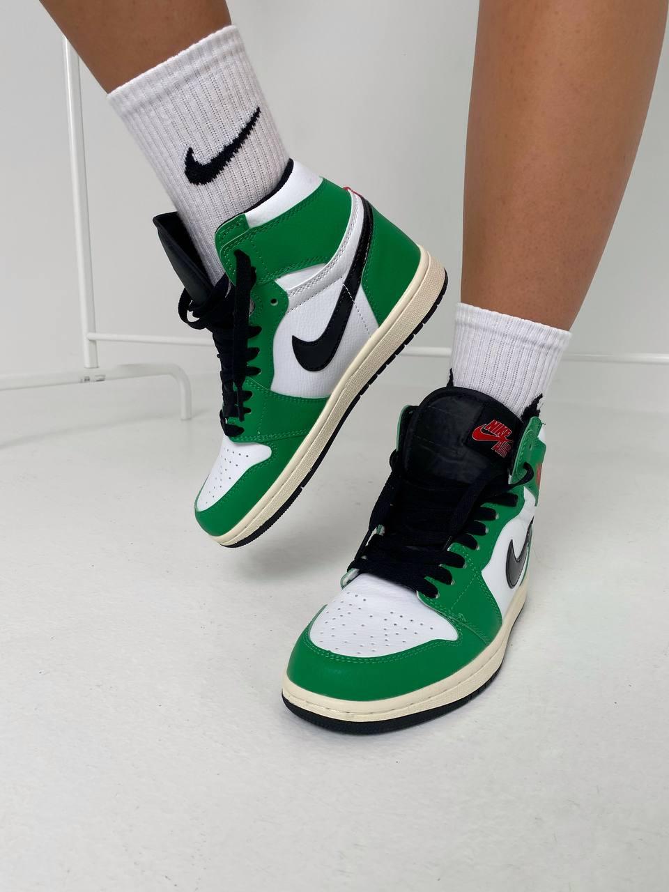 Nike Air Jordan 1 Retro High Black Green Orange