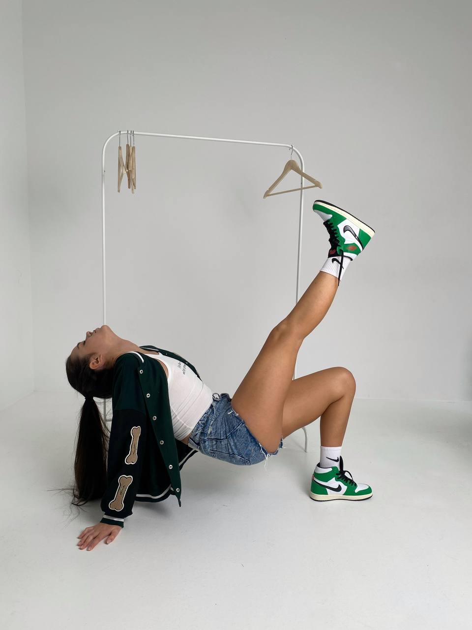 Nike Air Jordan 1 Retro High Black Green Orange