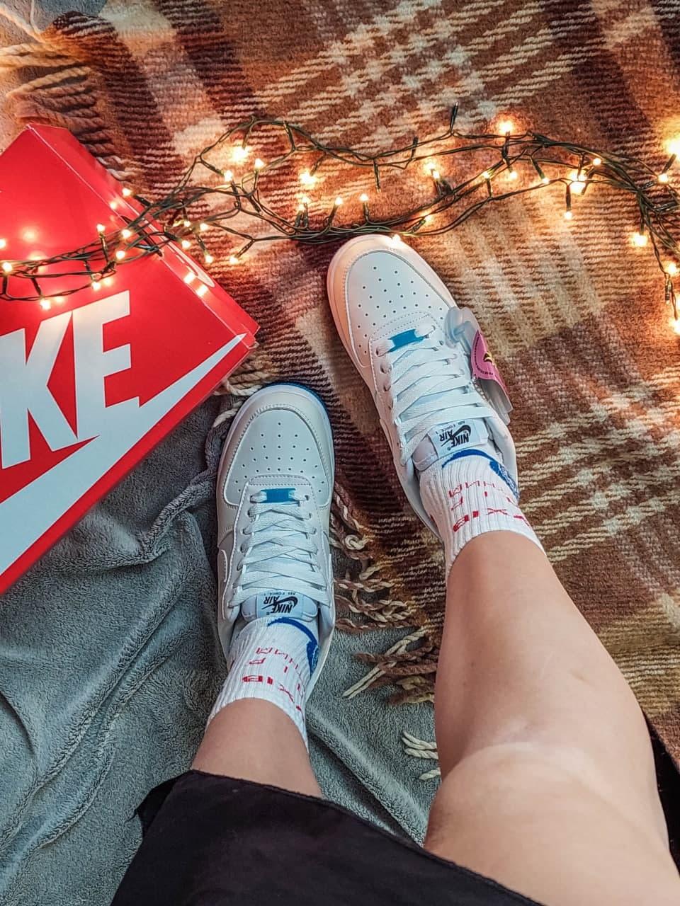 Nike Air Force 1 White Blue 2