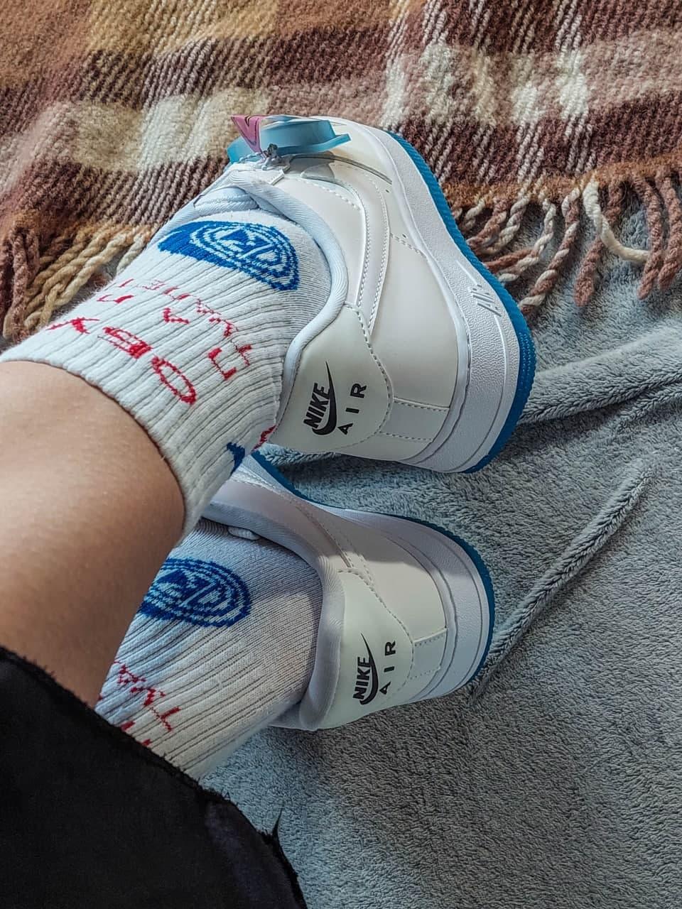 Nike Air Force 1 White Blue 2