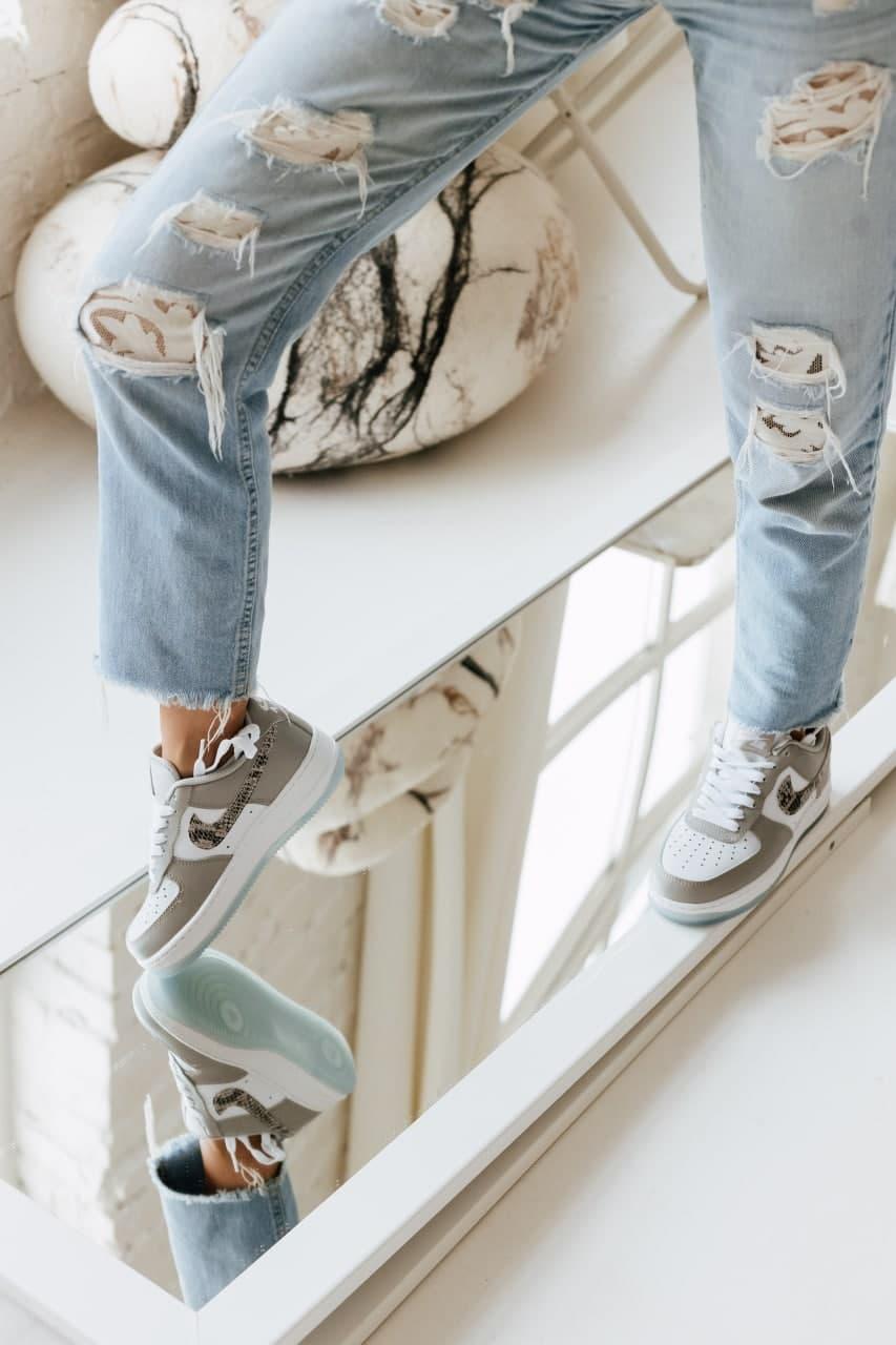 Nike Air Force 1 Low Grey Snake