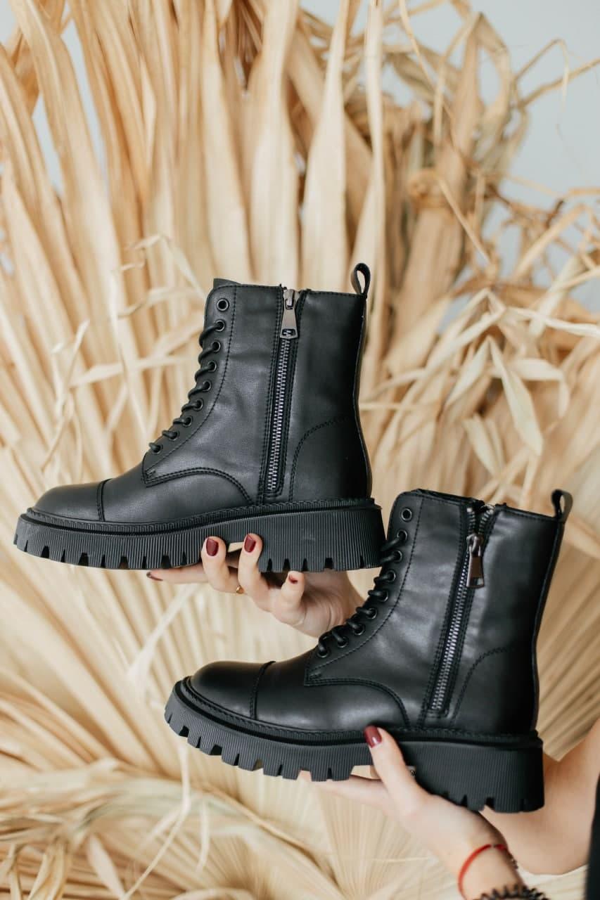 Balenciaga Boots Tractor Black Fur (No Logo)