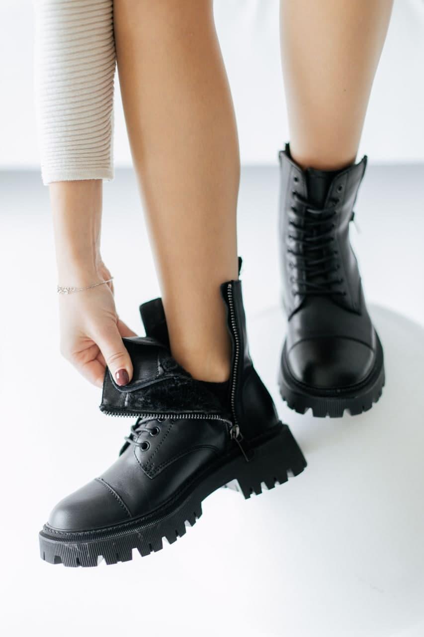 Balenciaga Boots Tractor Black Fur (No Logo)
