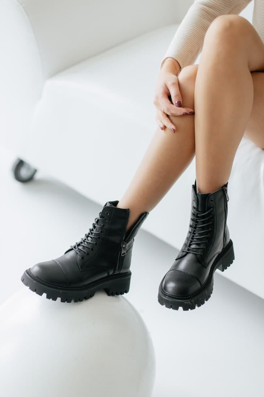 Balenciaga Boots Tractor Black Fur (No Logo)