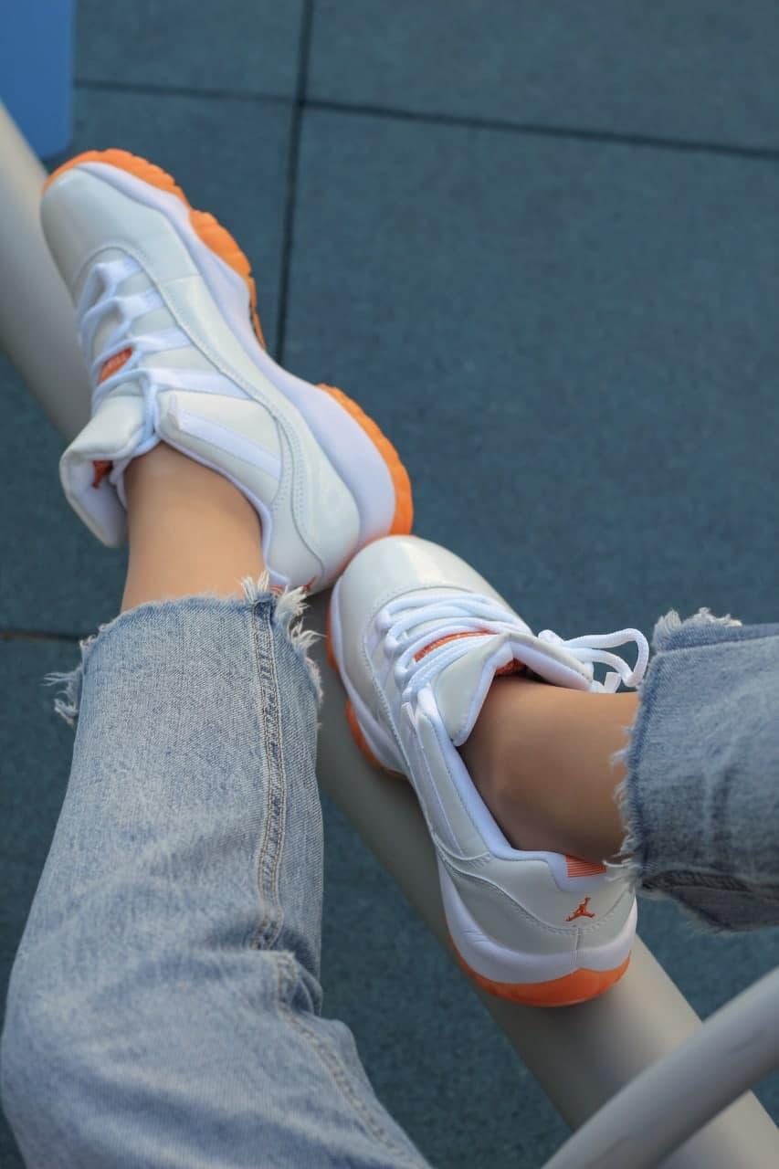 Nike Air Jordan Retro 11 White Orange