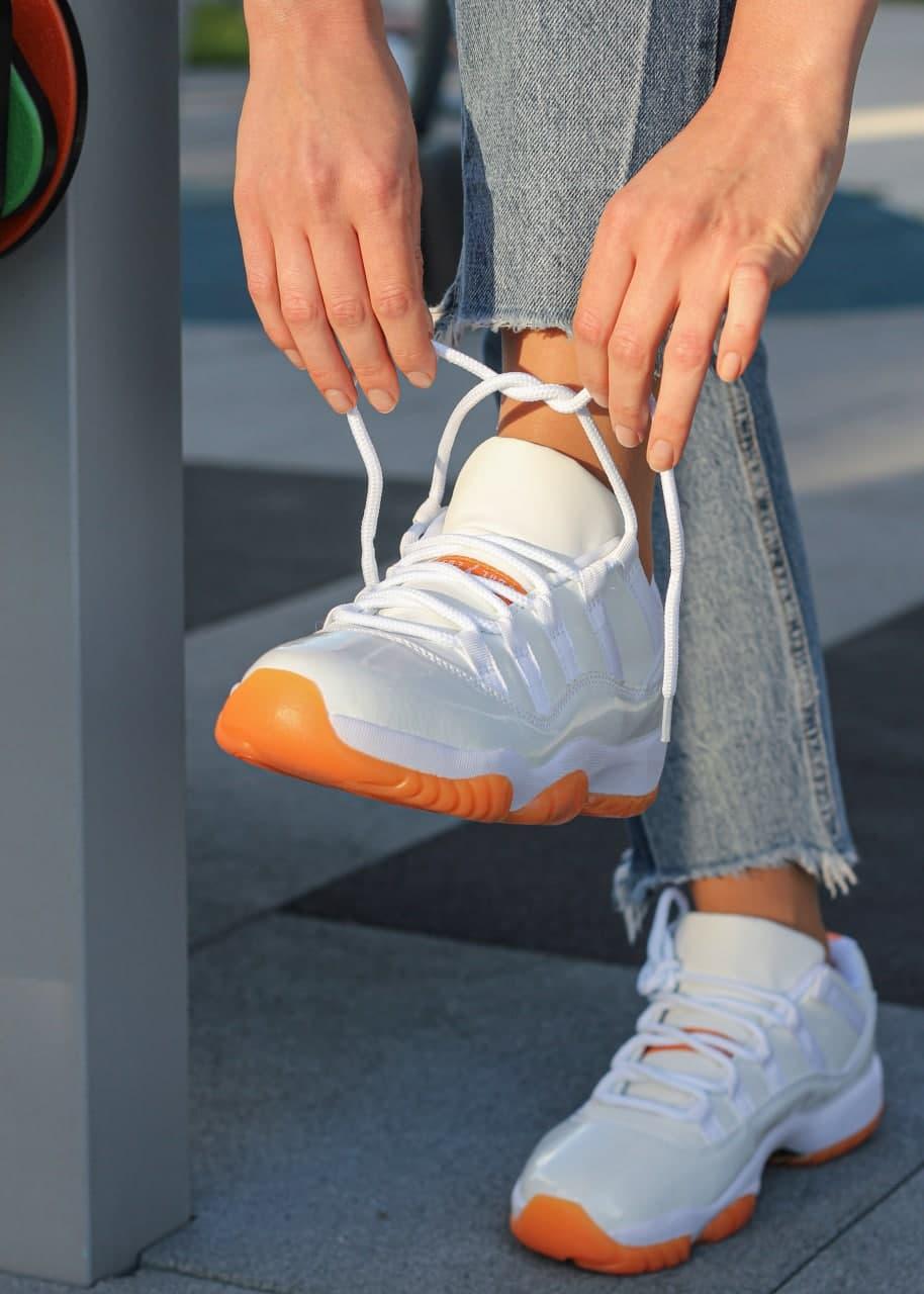 Nike Air Jordan Retro 11 White Orange