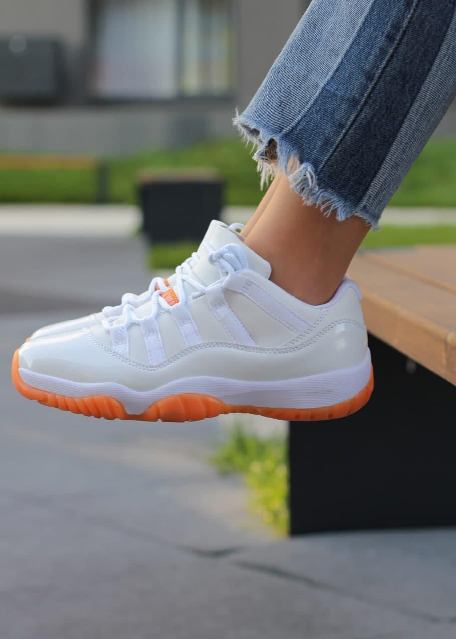 Nike Air Jordan Retro 11 White Orange