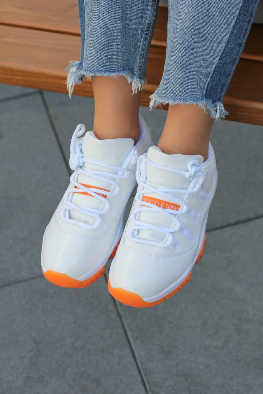 Nike Air Jordan Retro 11 White Orange