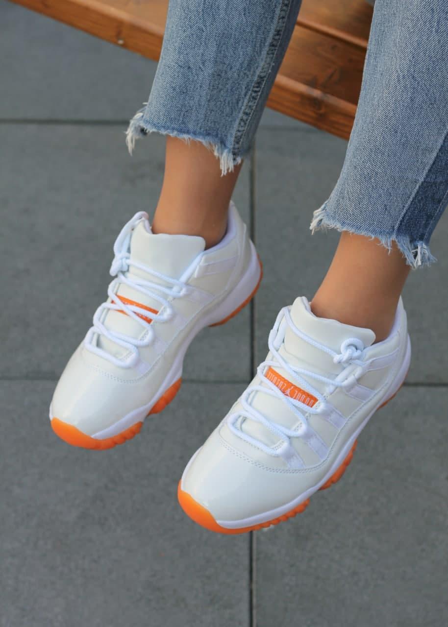 Nike Air Jordan Retro 11 White Orange
