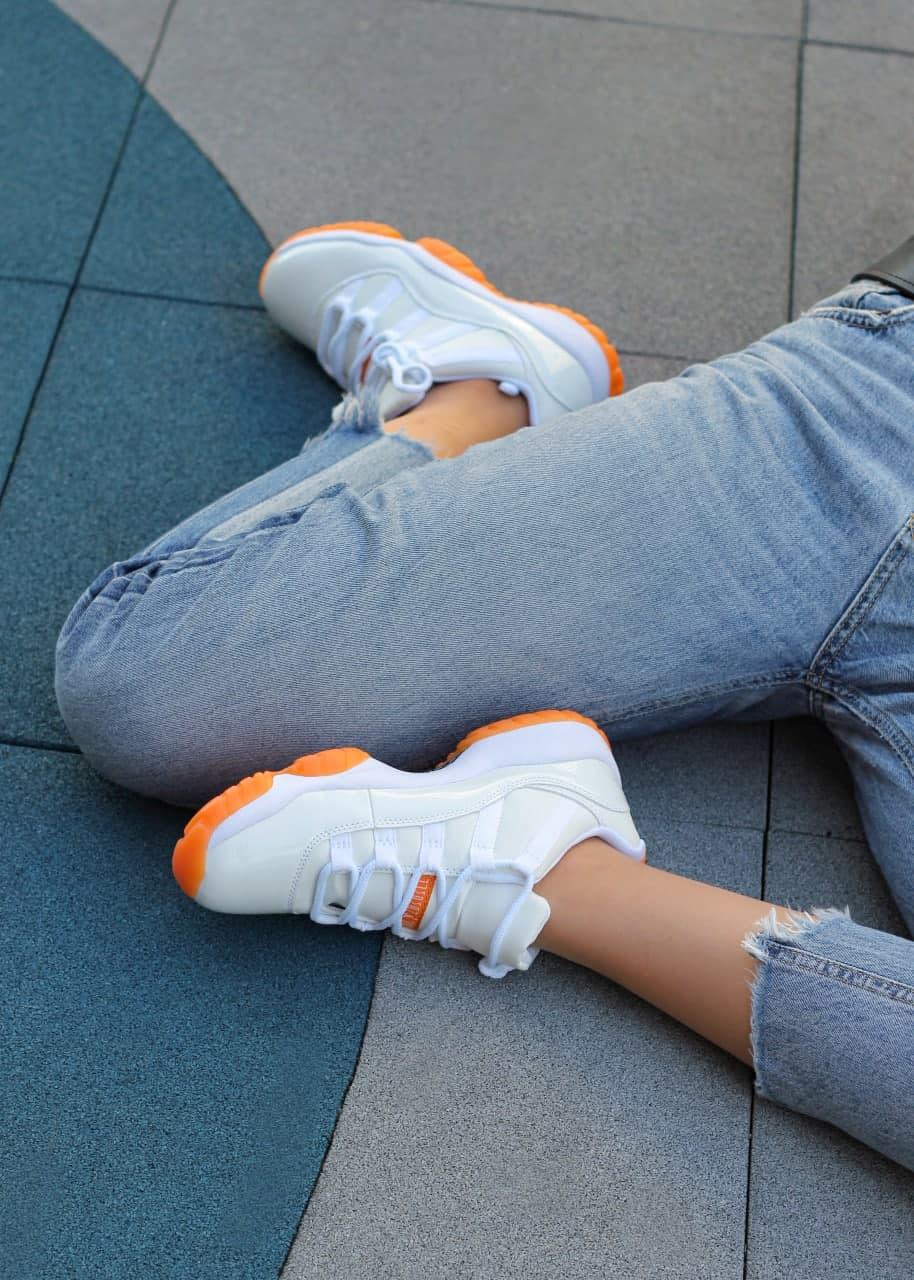 Nike Air Jordan Retro 11 White Orange