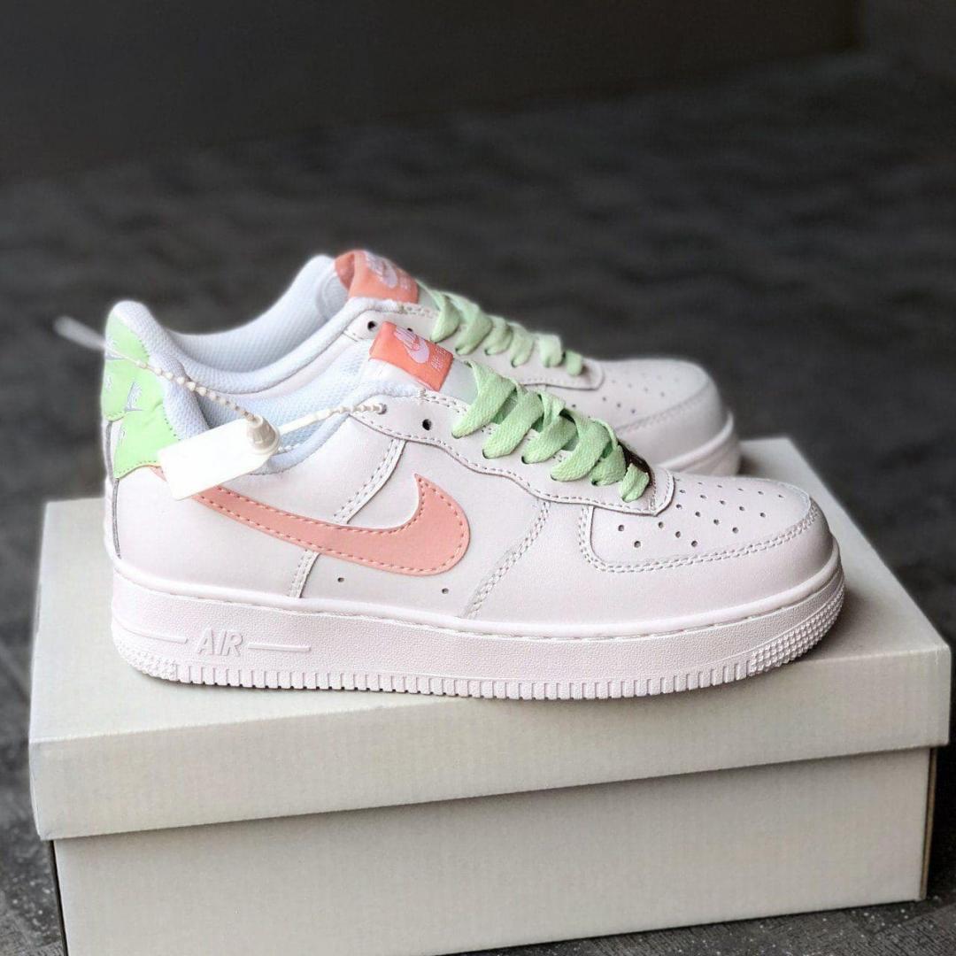 Nike Air Force 1 Pink Green