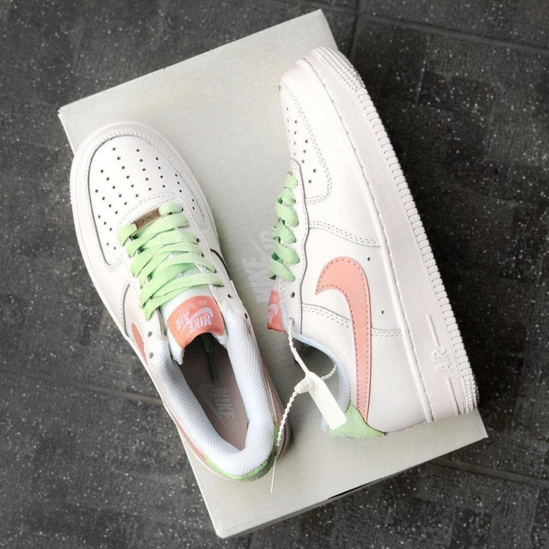 Nike Air Force 1 Pink Green
