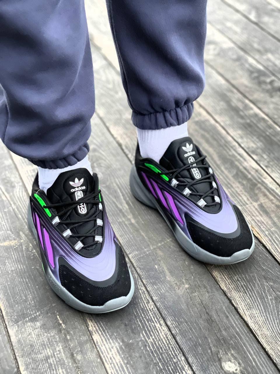 Adidas Ozelia Black Violet Green