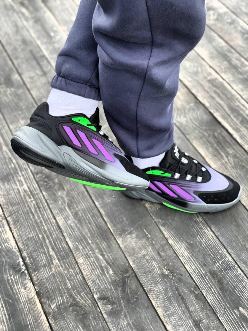 Adidas Ozelia Black Violet Green