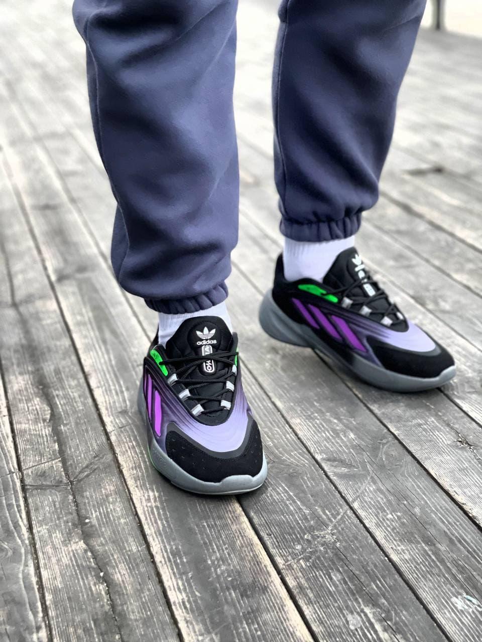 Adidas Ozelia Black Violet Green